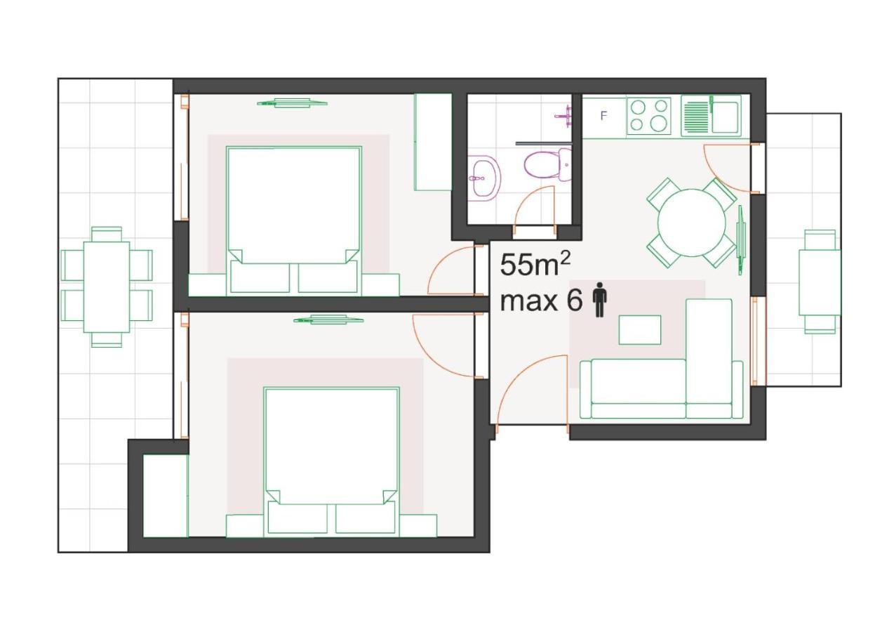 Mago Apartments Nea Kallikrateia Εξωτερικό φωτογραφία